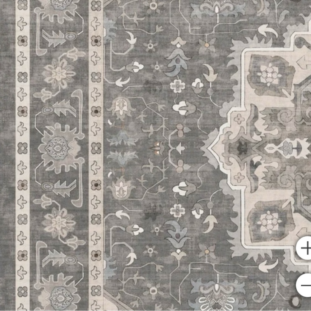 Washable Indoor Area Rug Darya, 5.3’ x 7.5’ - Picture 3 of 5